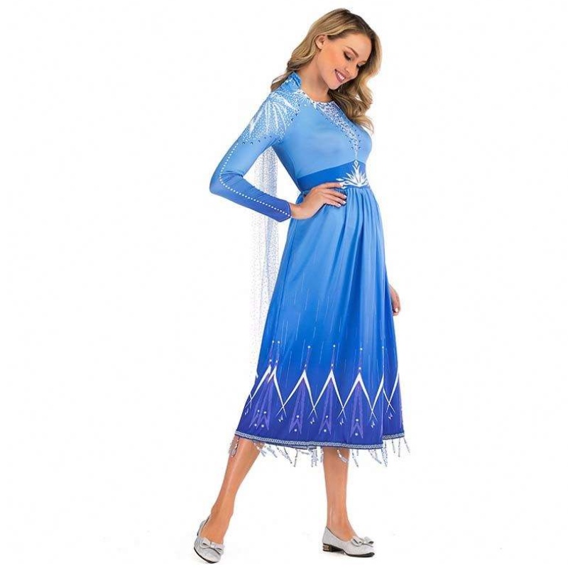 Nieuwe productideeën 2022 ELSA ACT 2 Halloween Cosplay Elsa volwassen kostuum voor vrouwen SZAC-005