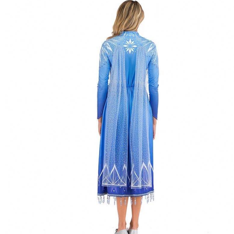 Nieuwe productideeën 2022 ELSA ACT 2 Halloween Cosplay Elsa volwassen kostuum voor vrouwen SZAC-005