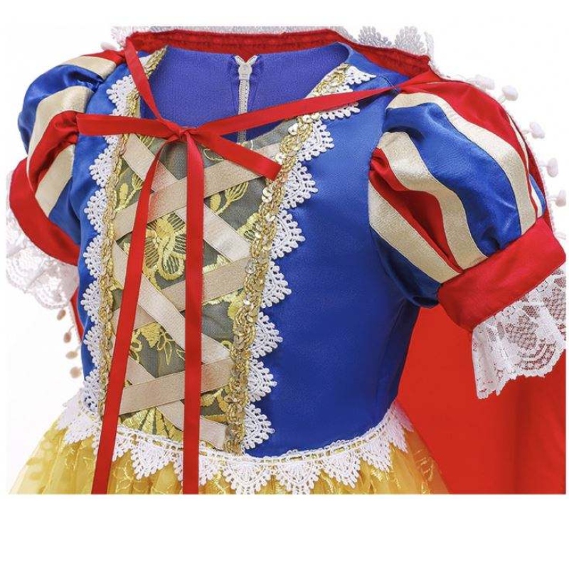 2022 Nieuwe Sofia Aurora Sneeuwwitje Elsa Rapunzel Kostuum Jurk Halloween Cosplay Girl Princess Dress HCSW-009