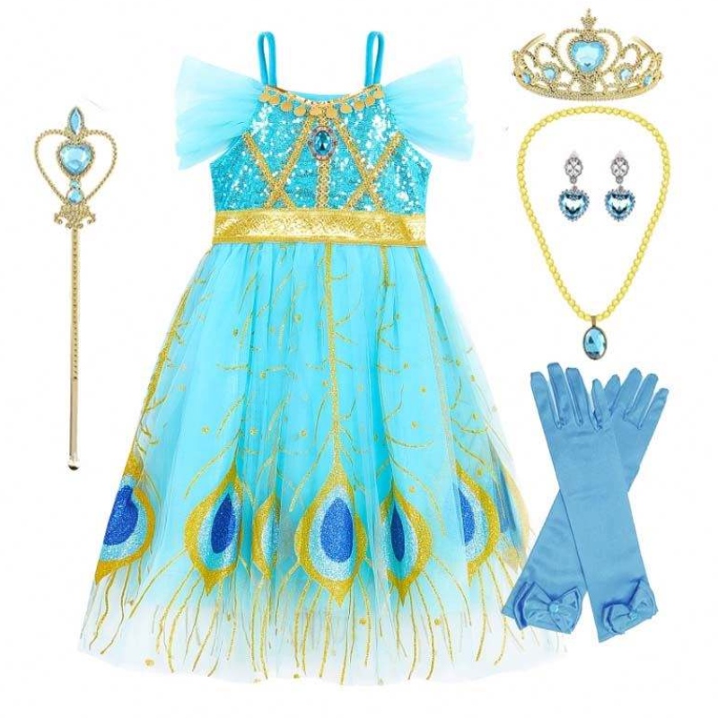 2022 NIEUWE ARVALS Zomer Halloween-kostuums Peuter Girls aankleden Party Arabische prinses Kostuums HCAL-006
