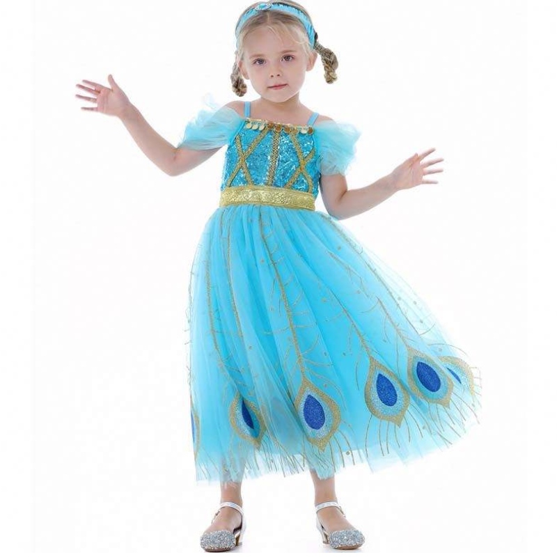2022 NIEUWE ARVALS Zomer Halloween-kostuums Peuter Girls aankleden Party Arabische prinses Kostuums HCAL-006