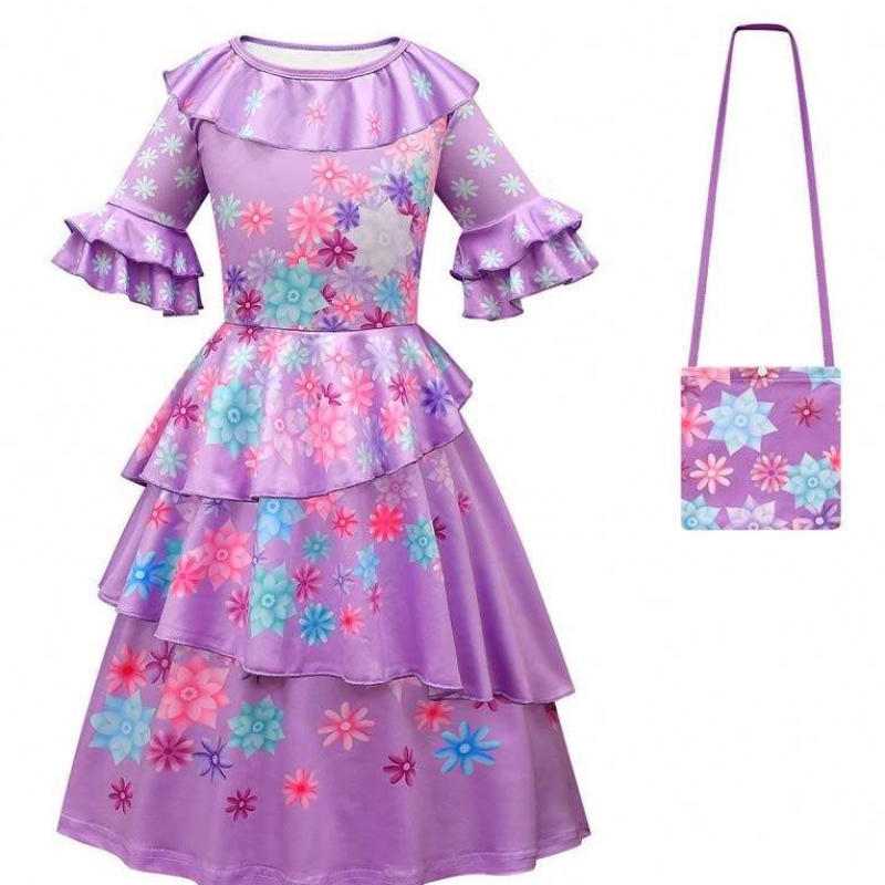 2022 Princess Encanto Mirabel Kostuum Dress Party Encantoisabela Madrigal Costume HCIS-006