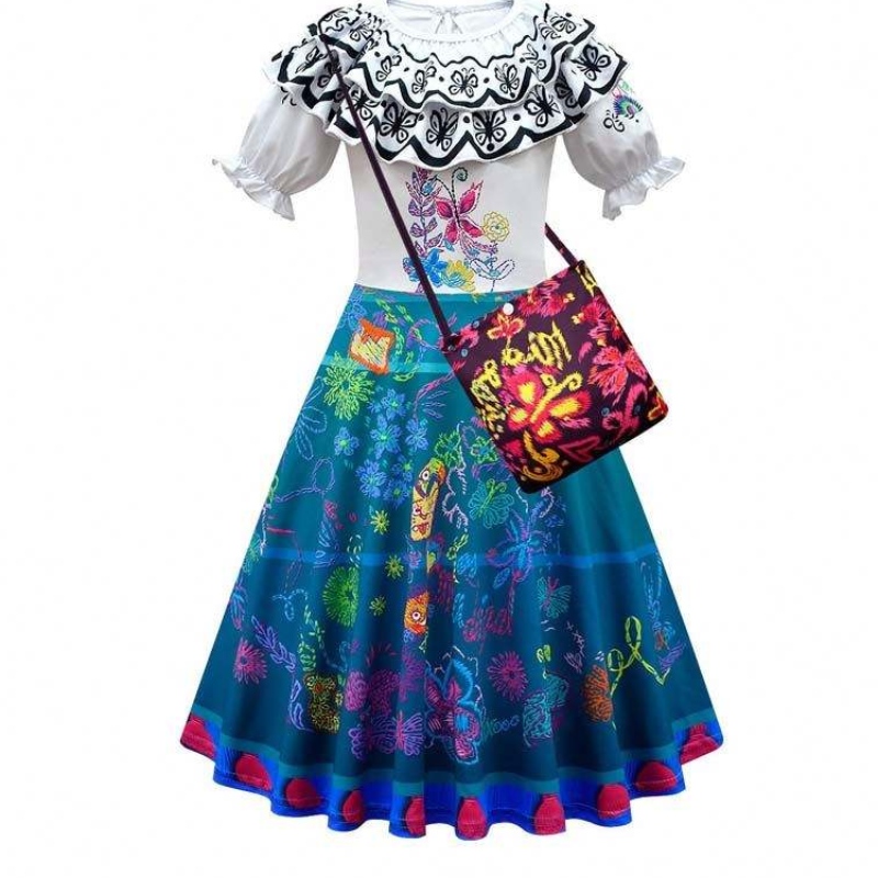 Halloween Cosplay Outfit Vrouwen Volwassen prinsesjurken Mirabel Isabella Encanto Volwassen kostuum HCIS-017