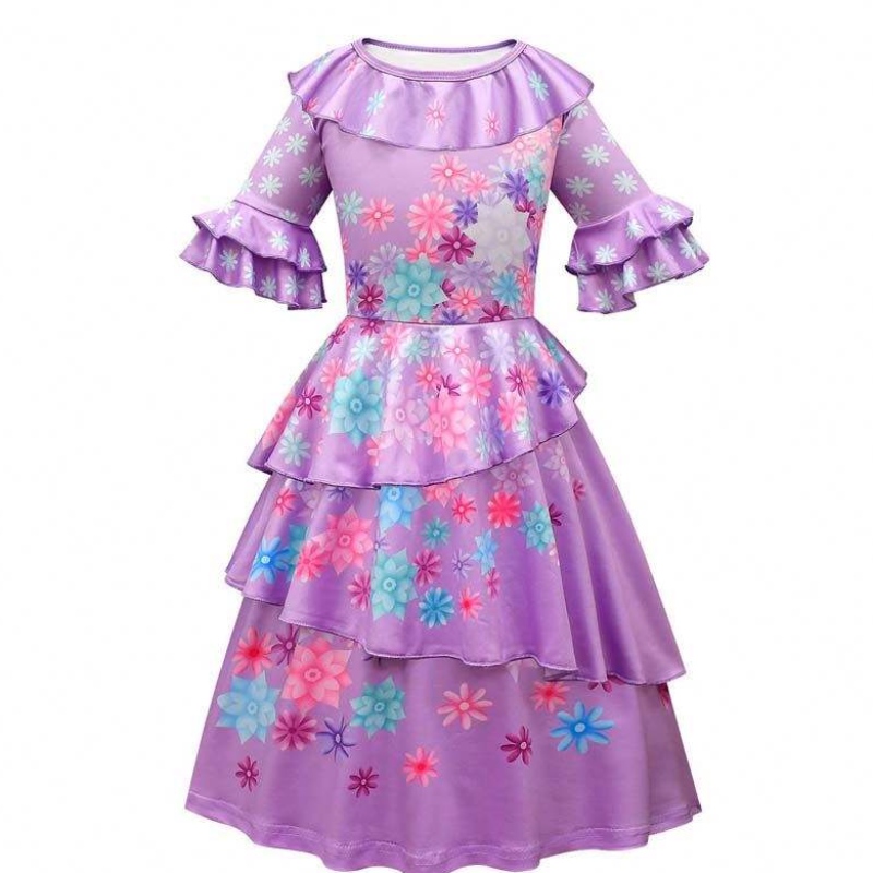 Halloween Cosplay Outfit Vrouwen Volwassen prinsesjurken Mirabel Isabella Encanto Volwassen kostuum HCIS-017