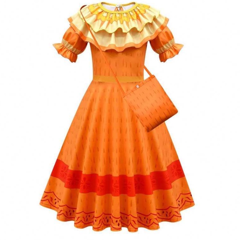 Verjaardagsfeestje Halloween Outfits Girls Magic Family Dolores Encanto-kostuum voor meisjes HCIS-006