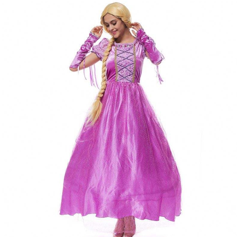 2022 Halloween cosplay kostuum vrouwen rapunzel volwassen prinses sofia kostuum hcrs-013