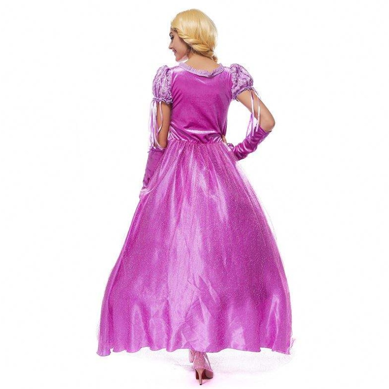 2022 Halloween cosplay kostuum vrouwen rapunzel volwassen prinses sofia kostuum hcrs-013