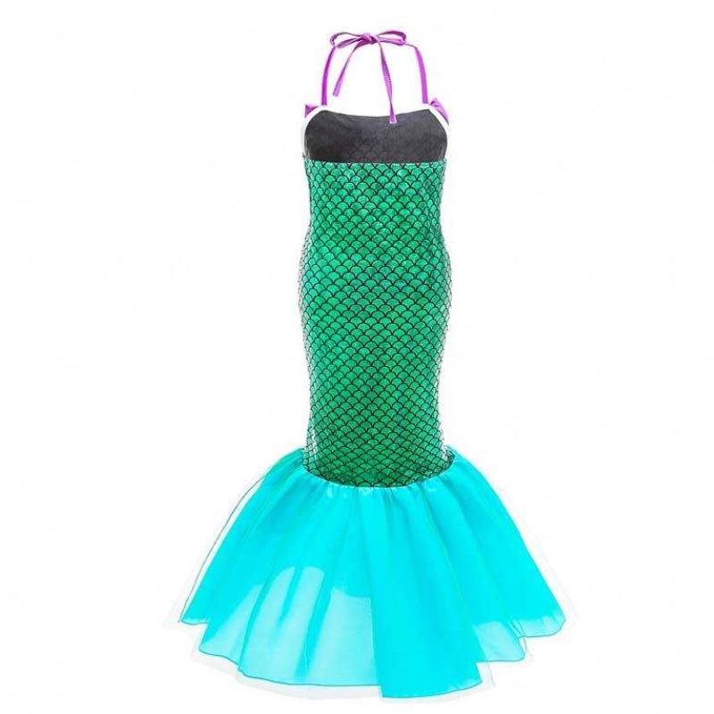 Kinderen babymeisje cosplay kostuums ariel prinses kleine zeemeerminjurk voor kinderen baby meisje hcmm-009