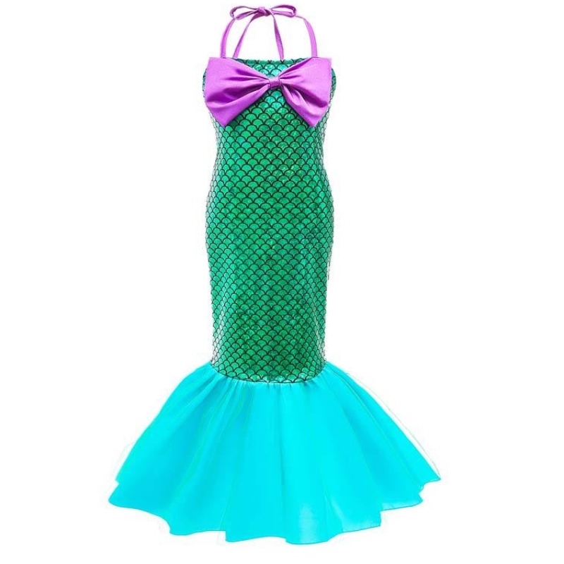 Kinderen babymeisje cosplay kostuums ariel prinses kleine zeemeerminjurk voor kinderen baby meisje hcmm-009