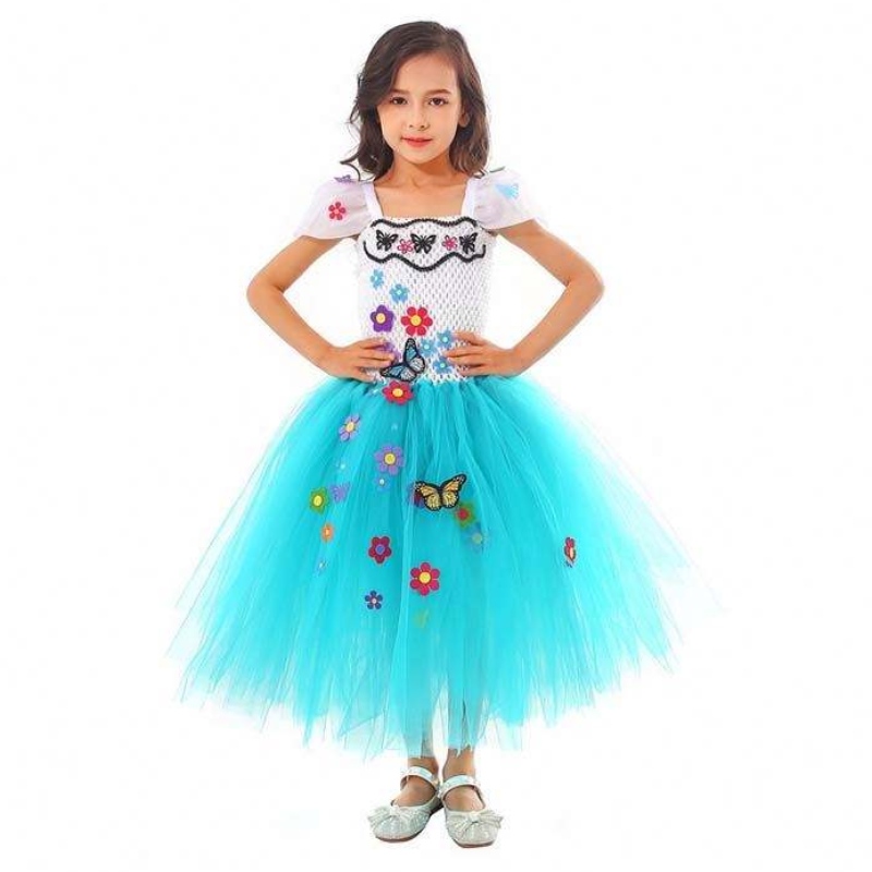 Babymeisjes 1-8 jaar handgemaakte haak tule mirabel isabela encanto tutu jurk hcis-014