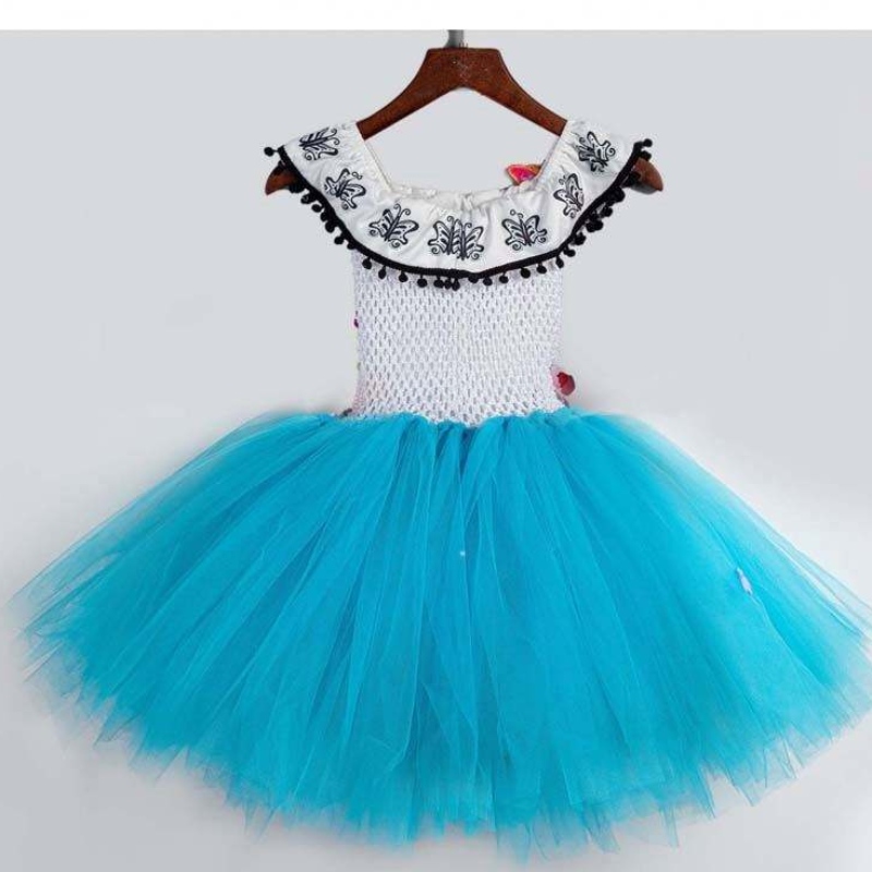 Halloween kleding Kinderen Haak TuLle Fluffy Flower Encanto Mirabel Tutu-jurk HCIS-015