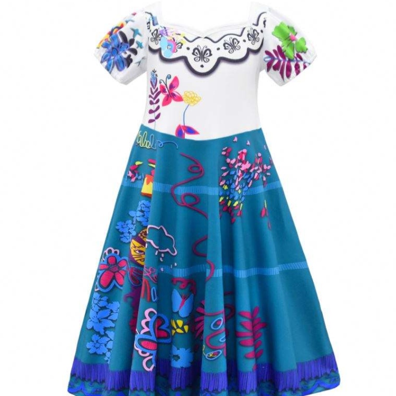 Anime Isabella Encanto Purple Dress Girls Prinses Kinderen Fancy Dress Carnival Cosplay Encanto Kostuum Kinderkleding