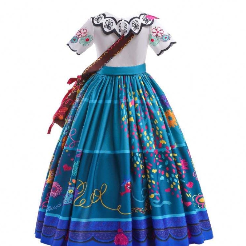 Baige encanto mirabel cosplay kostuum tv&movie kinderen chicine carnaval paasprinsesjurk mfmw002