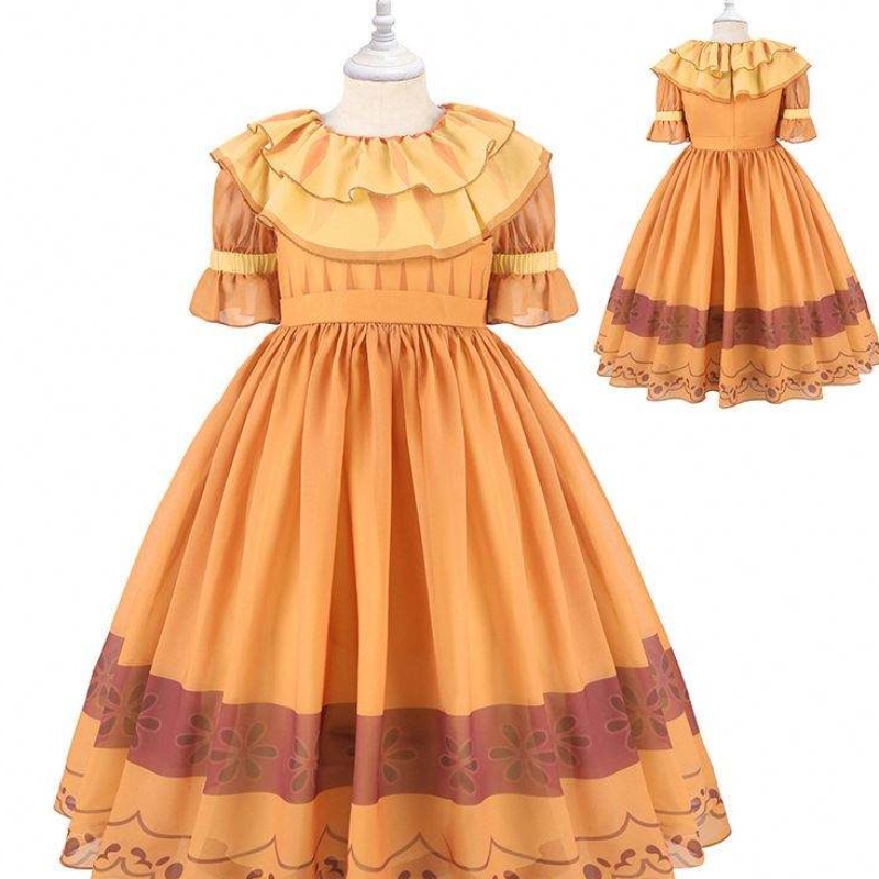 Baige encanto -film Mirabel Isabella Pepa Princess -kostuum voor meisjes Performance Dress MFMW011