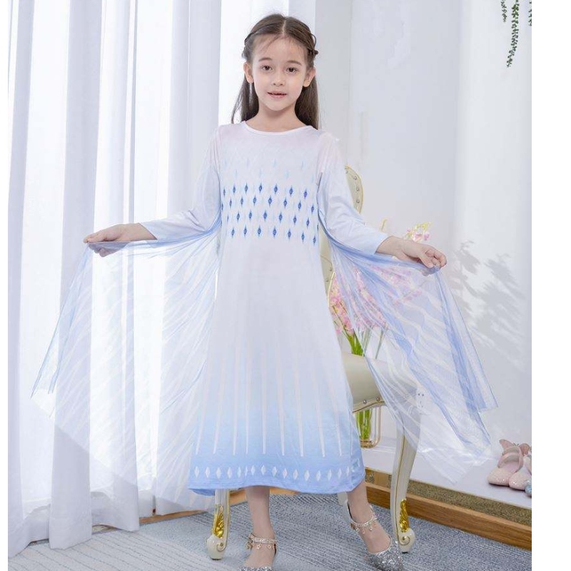 Fancy Baby Frocks Elsa Costume Christmas Halloween Party -jurken voor kinderen