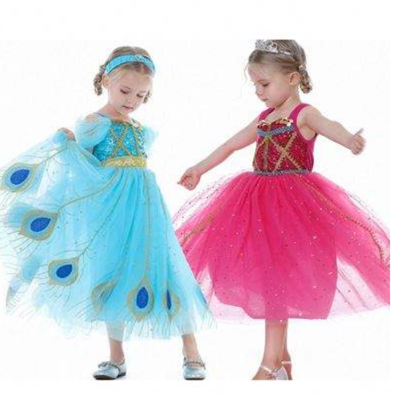 Baigenewjasmine prinses jurk Halloween cosplay kostuum kinderjurk bx8140