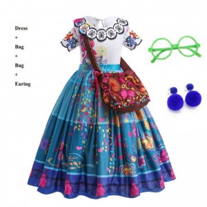 Nieuwe aankomst Kinderen prachtige carnaval Halloween Princess Dress Encanto Mirabel Isabella Dress