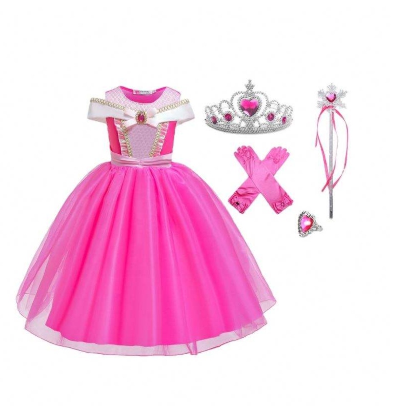 Carnival Cosplay Princess Sleeping Beauty Jurk Kerstmis Girls Birthday Party Fancy Kids Dress Costumes Collection