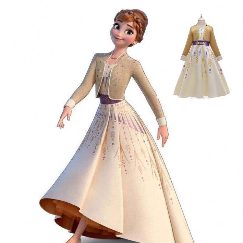 Film 2 Prinses Elsa en Anna Baby Girls Cosplay Dress BX1662