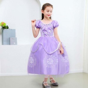 Halloween -kostuumkinderen \\\\ \'s Princess Sofia Dress Girls Princess Sofia Dress Children \\\\\'s Dress Cosplay kostuum