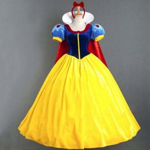 Volwassen cosplay jurk sneeuwwitte meisje prinsesjurk vrouwen