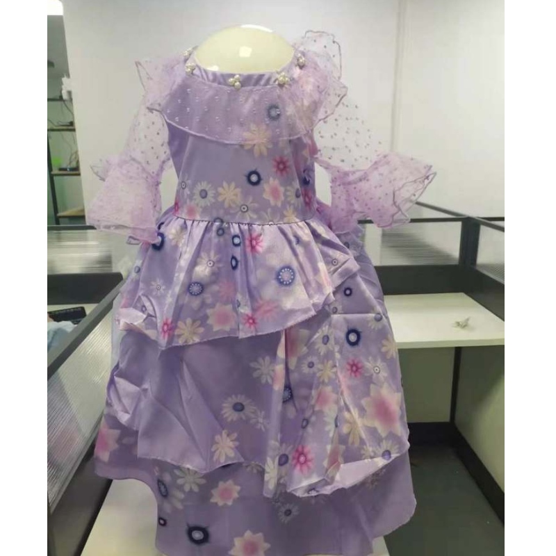 2022 babymeisje jurk Mirabel meisje prinsesjurk elegant avondfeest tutu prom jurk encanto kinderen cosplay kostuum