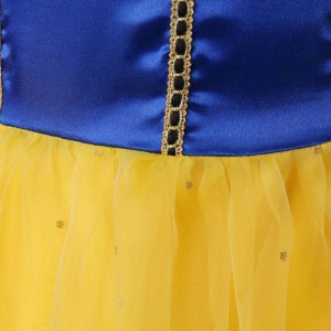 Prinses jurk kostuum witte sneeuw cosplay feestjurk meisjes Halloween prom kinderen slijtage