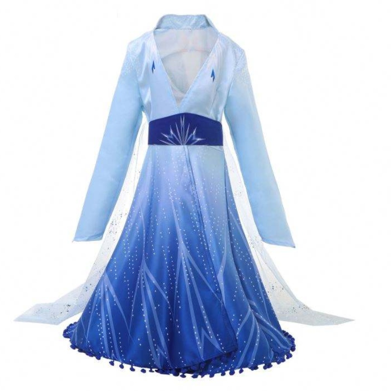 Nieuwe aankomst ellsa bevroren jurk prinses Elsa kostuum voor meisjes