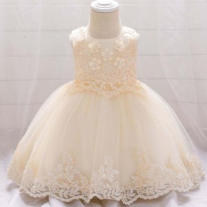 Baigenieuwste feestkleding kinderen verjaardagsjurk 1 jaar oude jurken voor meisjesfeestje slijtage