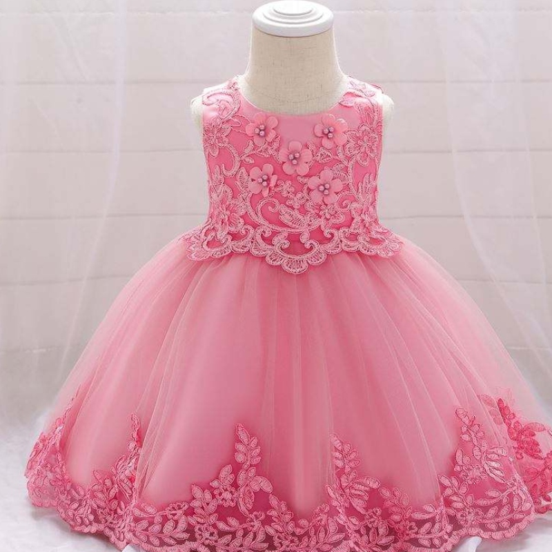 Baigenieuwste feestkleding kinderen verjaardagsjurk 1 jaar oude jurken voor meisjesfeestje slijtage