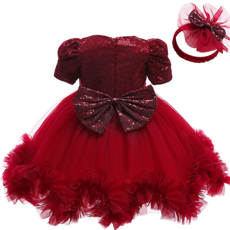 Babyjurk voor meisjes het eerste jaar verjaardagjurk baby pailletten feest prinses jurk baby carnaval kostuum pasgeboren kleding