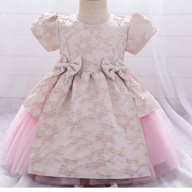 Meiqii 0-6 jaar satijn tuLle kinderen bloem feestje slijtage kind pasgeboren mini prinses jurk meisje baptsim kleding l1975xz