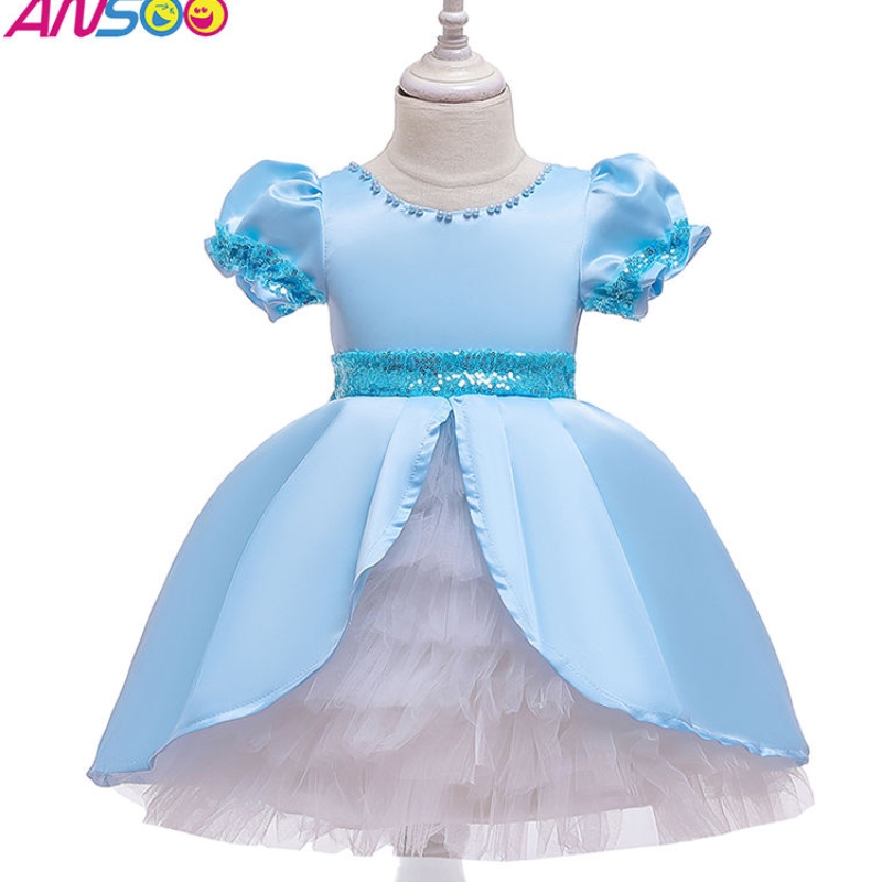 Anoo Kids Deskled Princess Dresses Butterflies Parnin Tutu Dress Children Halloween Party Costume