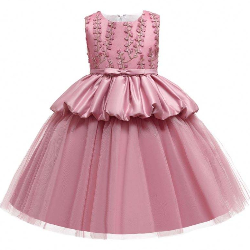 Nieuwste design Hot Sale Birthday Elegant Cute Kids Jurken Princess Boutique Baby Ball Jurk L5177