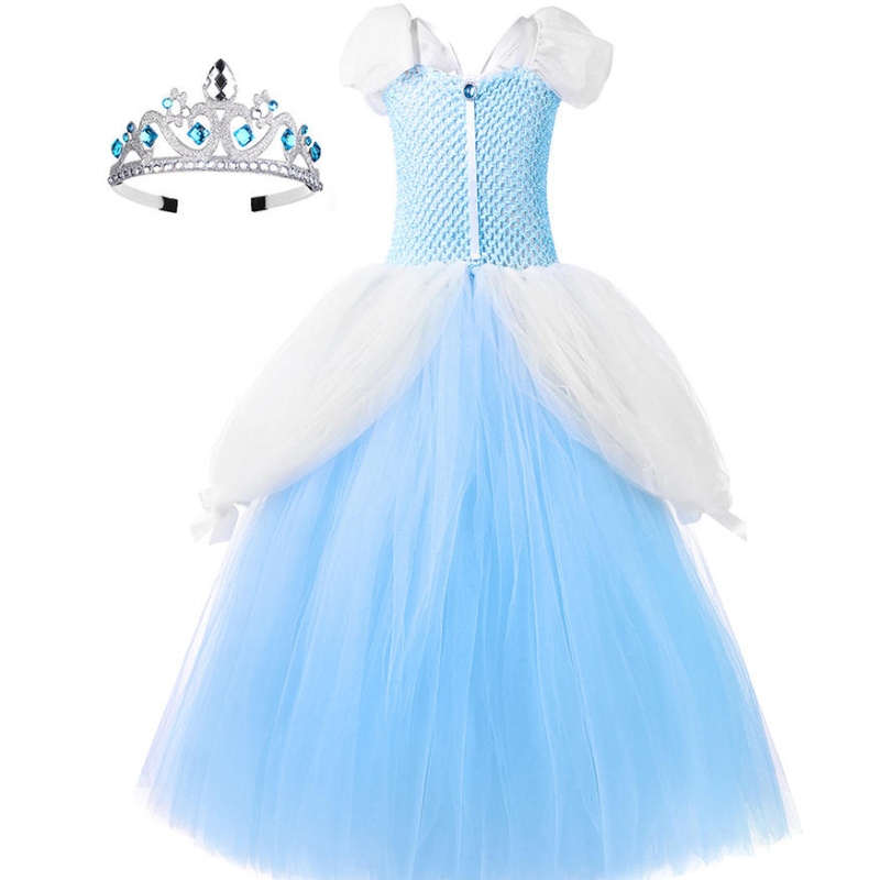 Girls Princess Dress Fancy Costume Role Play Ball Gown Halloween Party Dress Up