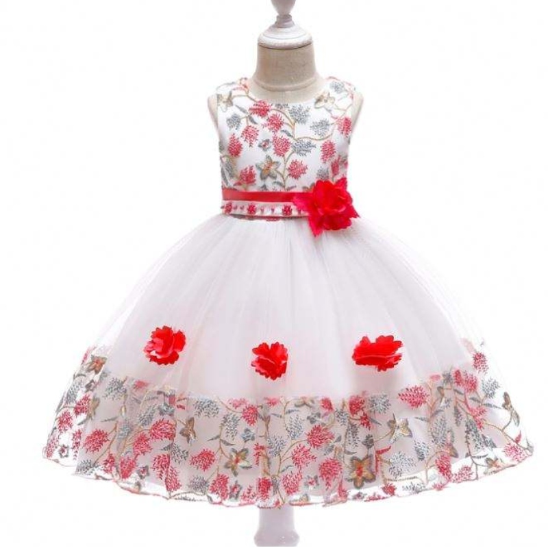 Bestseller kinderen bloemen feestjurk kinderen chicine meisje japon baby mini verjaardag kleding l5045