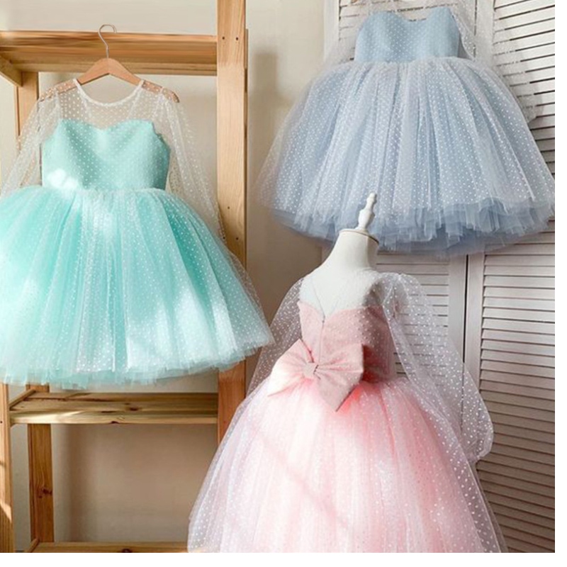 Peuter babymeisjes jurken kinderen elegant prinses feest tutu tule kerst kostuum