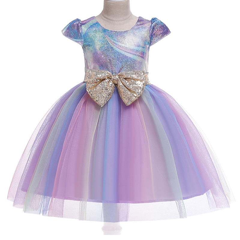 ANOO NIEUWE BOWKNOT KINDEREN \\ 's Rok Fashion Children \\'s Dress Princess Tutu -jurk voor verjaardagsfeestje