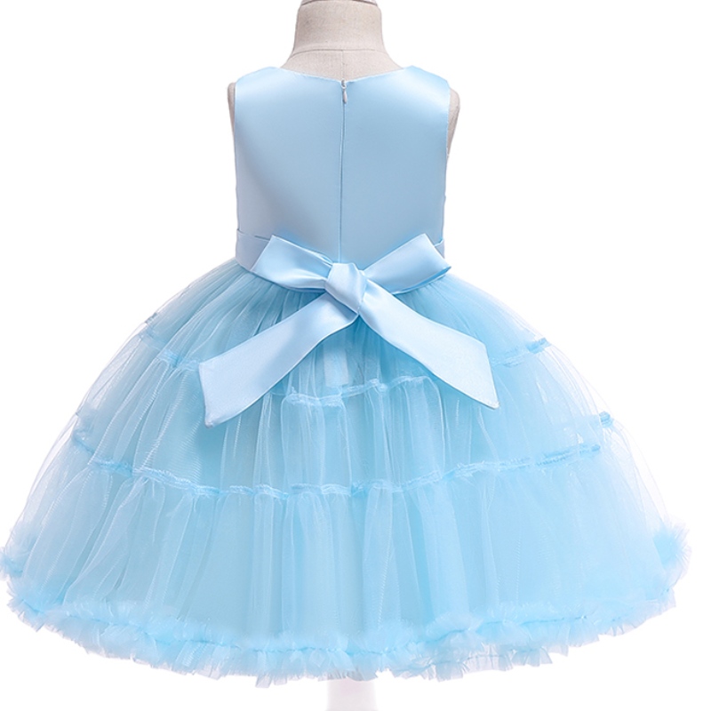 Ansoo Unicorn Rainbow Baby Girl Birthday Jurken Cotton Girl Princess Party Purple Trouwjurken voor 1-6 jaar Girls Tutu