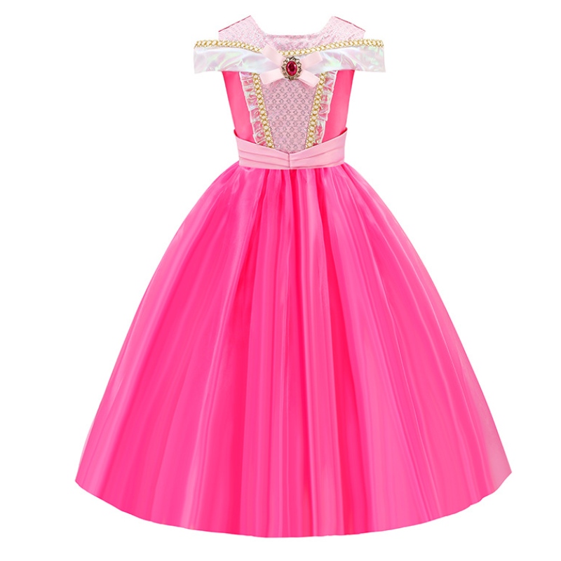 Meisjes bruiloft fancy beauty prinses verkleed feest kostuum cosplay lange jurk voor een Halloween verjaardagscadeau