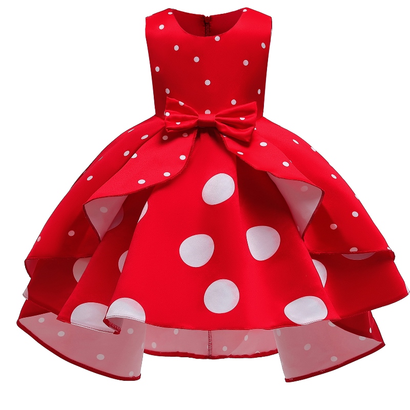 Meisjes feestjurk polka dot prinses jurk kinderen \\ 's amazon jurk rok