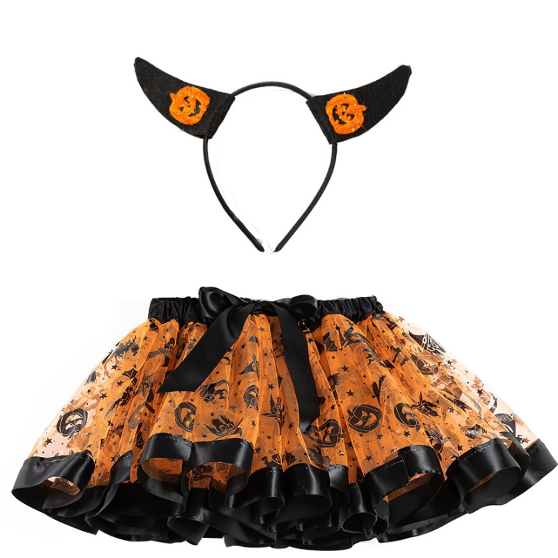 Gold Wings Polka Dot Party Dress Halloween Girls Tutu Skir