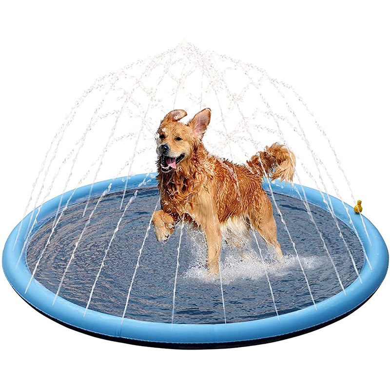 Opblaasbaar 170 cm hond Splash sprinkler pad buiten