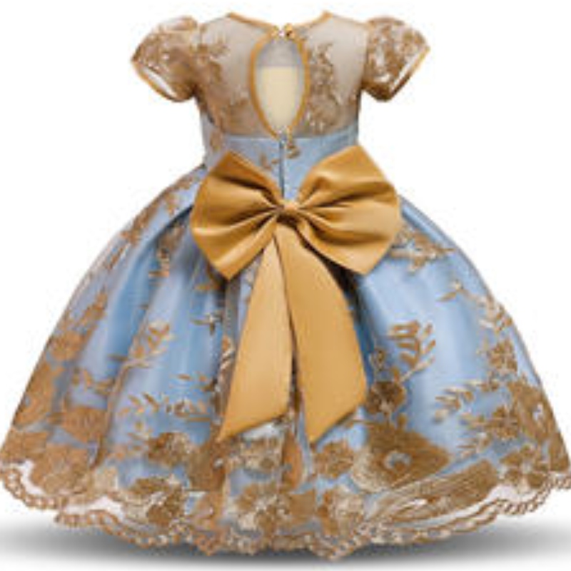 Zomerprinsesjurk Little Flower Girl Feestjurk Western Style trouwjurk