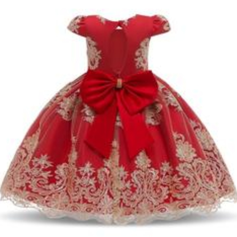 Zomerprinsesjurk Little Flower Girl Feestjurk Western Style trouwjurk