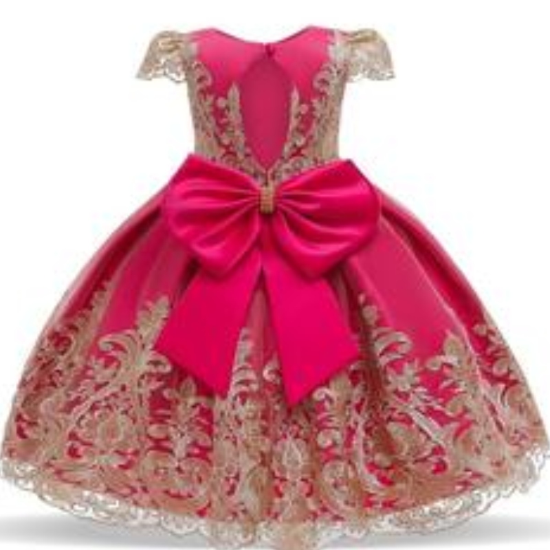 Factory Levering Kinderkleding Kerstmismeisje Verjaardagsfeest Outfits Lace Princess Girls Wedding Formele jurk Kidsjurk