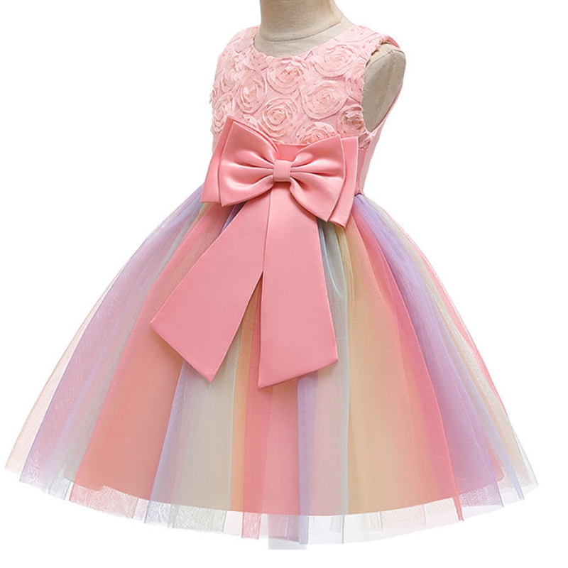 Anoo jurk voor meisjes kinderen cartoon vestidos kinderen tutu jurken peuters zomer mouwloze prinses jurken voor meisjes