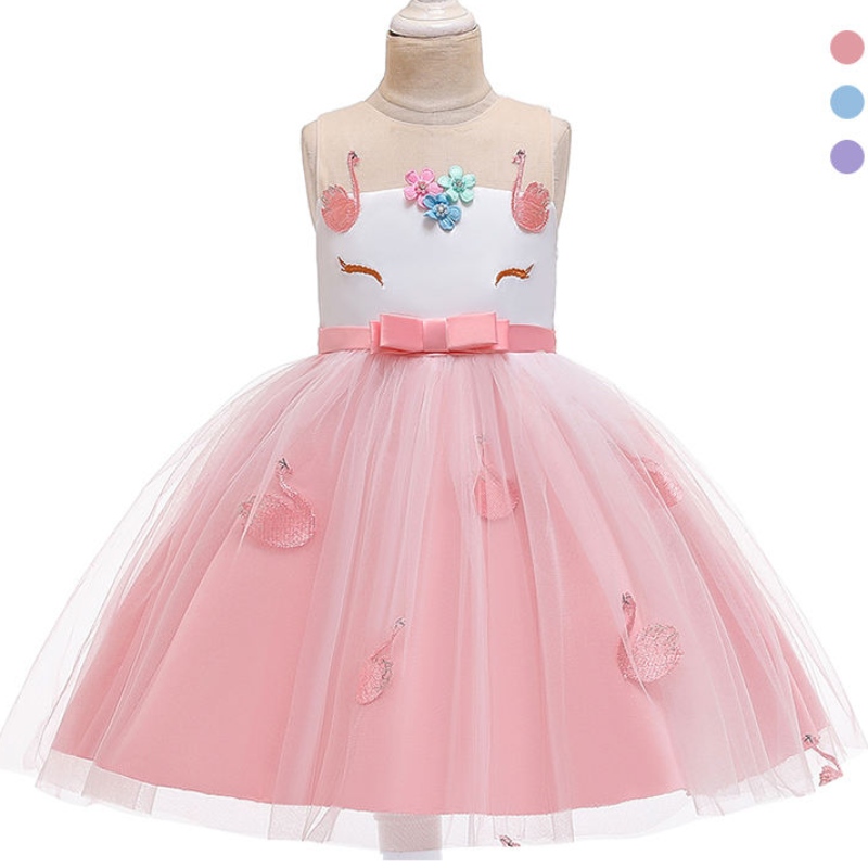 Anoo Kids Girls Jurken Rainbow Birthday Princess Mouwloze jurken Unicorn Tutu Princess Dress voor 12 jaar oude meisjes