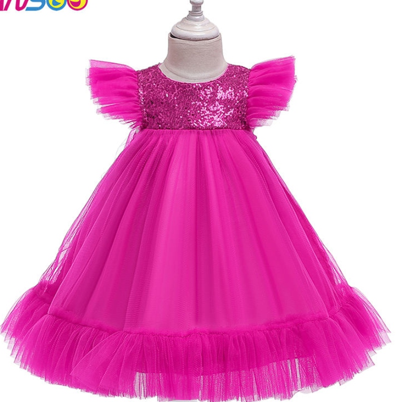 Anoo Pink Tutu Flower Girls \\ 'Children Party Princess Baby Girl trouwjurk 2-10 voor feest bruiloft meisjes kinderen