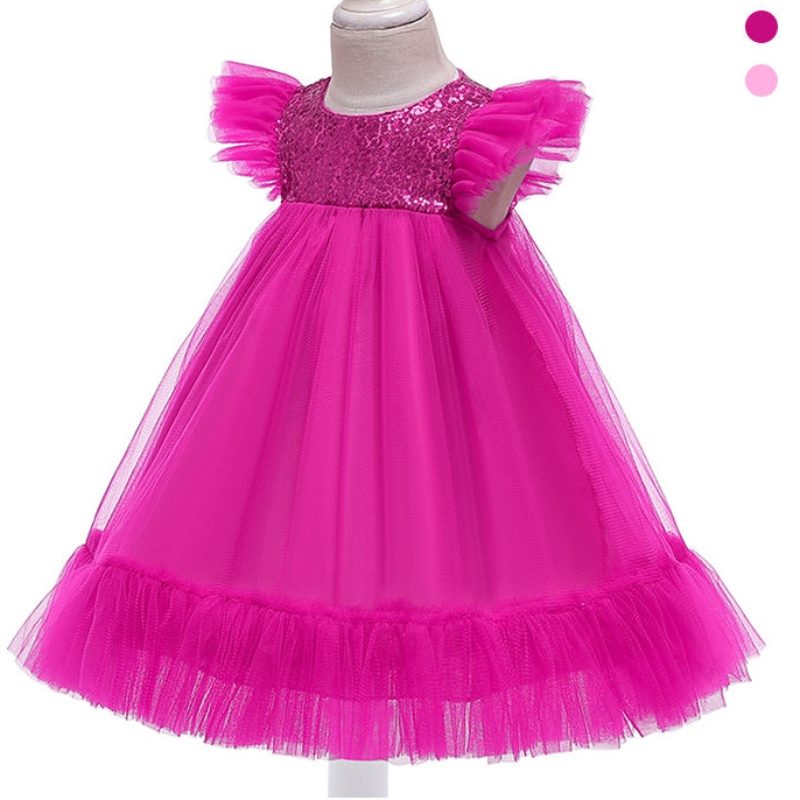 Anoo Pink Tutu Flower Girls \\ 'Children Party Princess Baby Girl trouwjurk 2-10 voor feest bruiloft meisjes kinderen